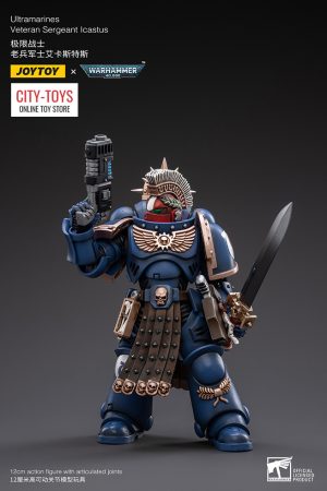 Joytoy Warhammer Ultramarines Veteran Sergeant Icastus