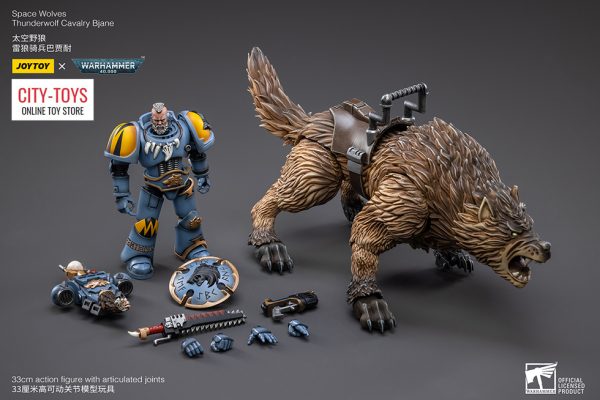 Joytoy Warhammer Space Wolves Thunderwolf Cavalry Bjane