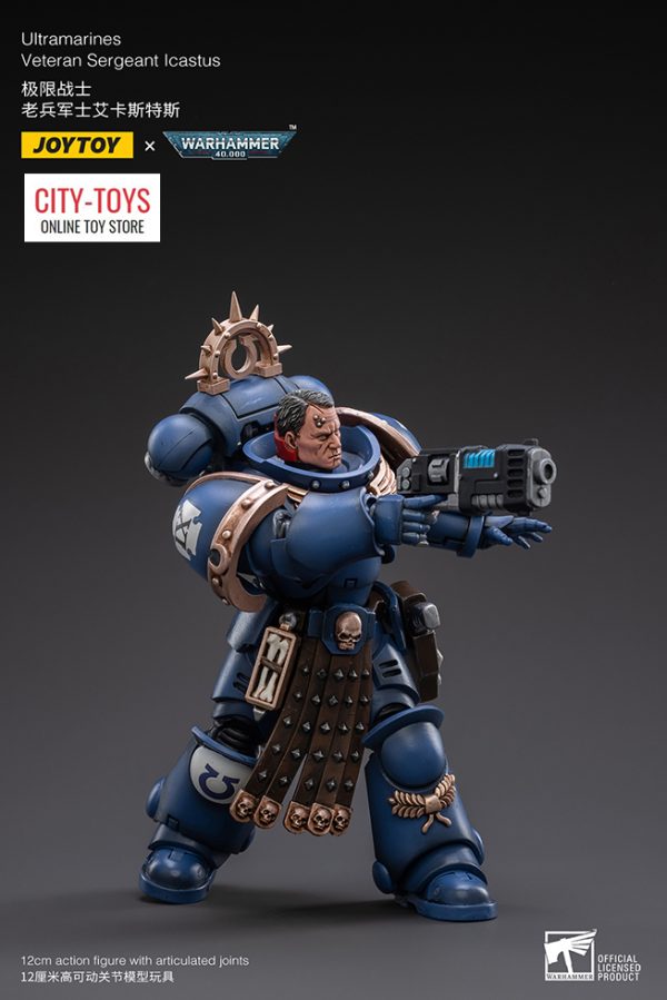 Joytoy Warhammer Ultramarines Veteran Sergeant Icastus