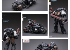 Joytoy Warhammer Space Marines Black Templars Outriders Brother Valtus Set