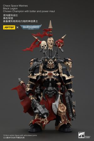JoyToy JT00997 1/18 Chaos Space Marines Black Legion Chosen Champion with bolter and power maul