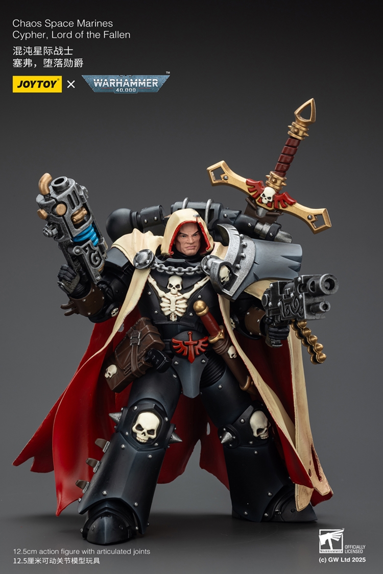 JoyToy JT01826 118 Warhammer 40K Chaos Space Marines Cypher Lord of the Fallen JoyToy JT01826 118 Warhammer 40K Chaos Space Marines Cypher Lord of the Fallen