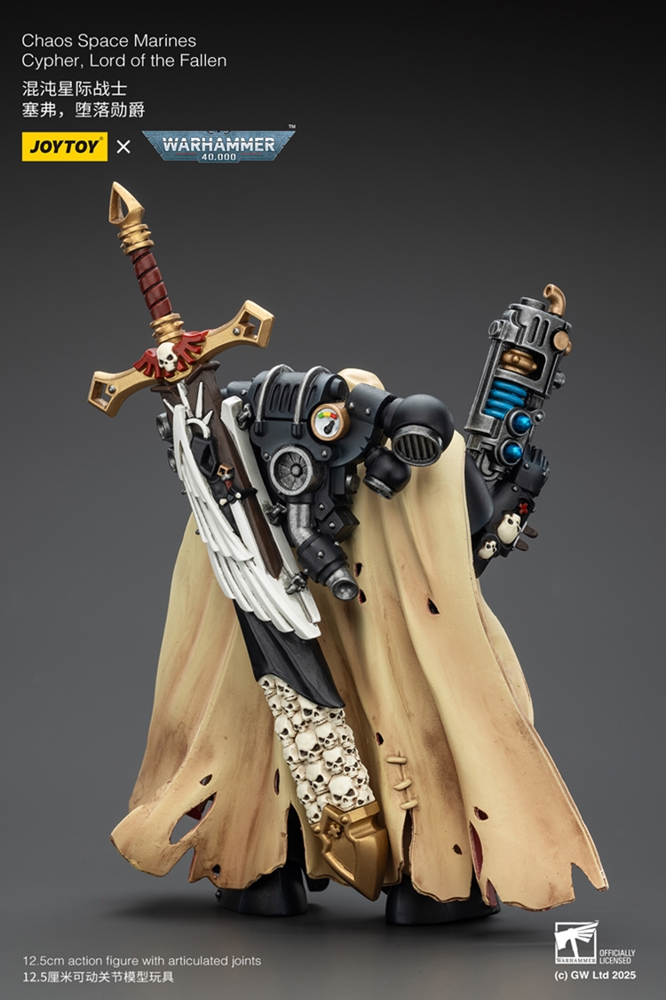 JoyToy JT01826 118 Warhammer 40K Chaos Space Marines Cypher Lord of the Fallen JoyToy JT01826 118 Warhammer 40K Chaos Space Marines Cypher Lord of the Fallen