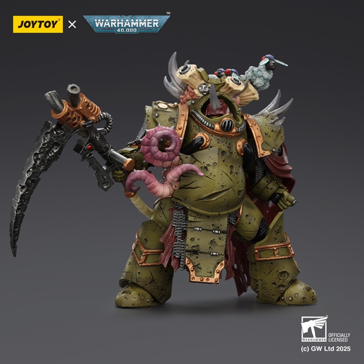 JoyToy JT02595 118 Warhammer40 Death GuardDeathshroud Terminator 2with Manreaper and Plaguespurter Gauntlet JoyToy JT02595 118 Warhammer40 Death GuardDeathshroud Terminator 2with Manreaper and Plaguespurter Gauntlet