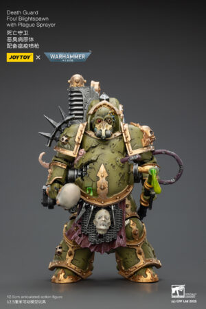 JoyToy JT02892 118 Warhammer40 Death Guard Foul Blightspawn with Plague Sprayer