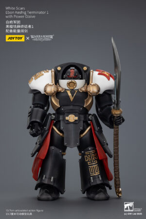 JoyToy JT02946 118 Warhammer The Horus Heresy White Scars Ebon Keshig Terminator 1 with Power Glaive