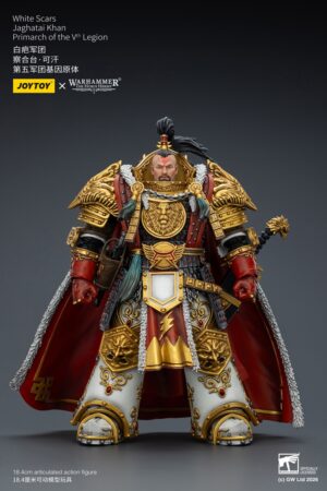 JoyToy JT03363 118 Warhammer The Horus Heresy White Scars Jaghatai Khan Primarch of the Vth Legion