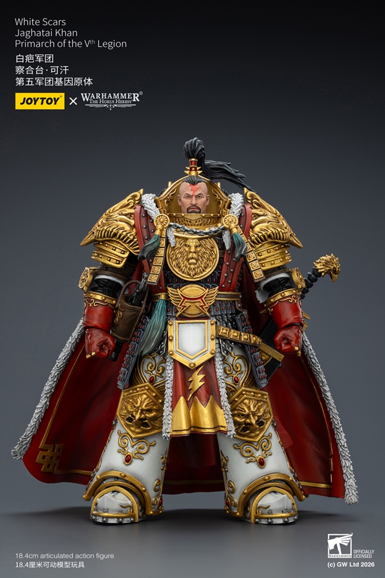 JoyToy JT03363 118 Warhammer The Horus Heresy White Scars Jaghatai Kha JoyToy JT03363 118 Warhammer The Horus Heresy White Scars Jaghatai Khan Primarch of the Vth Legion