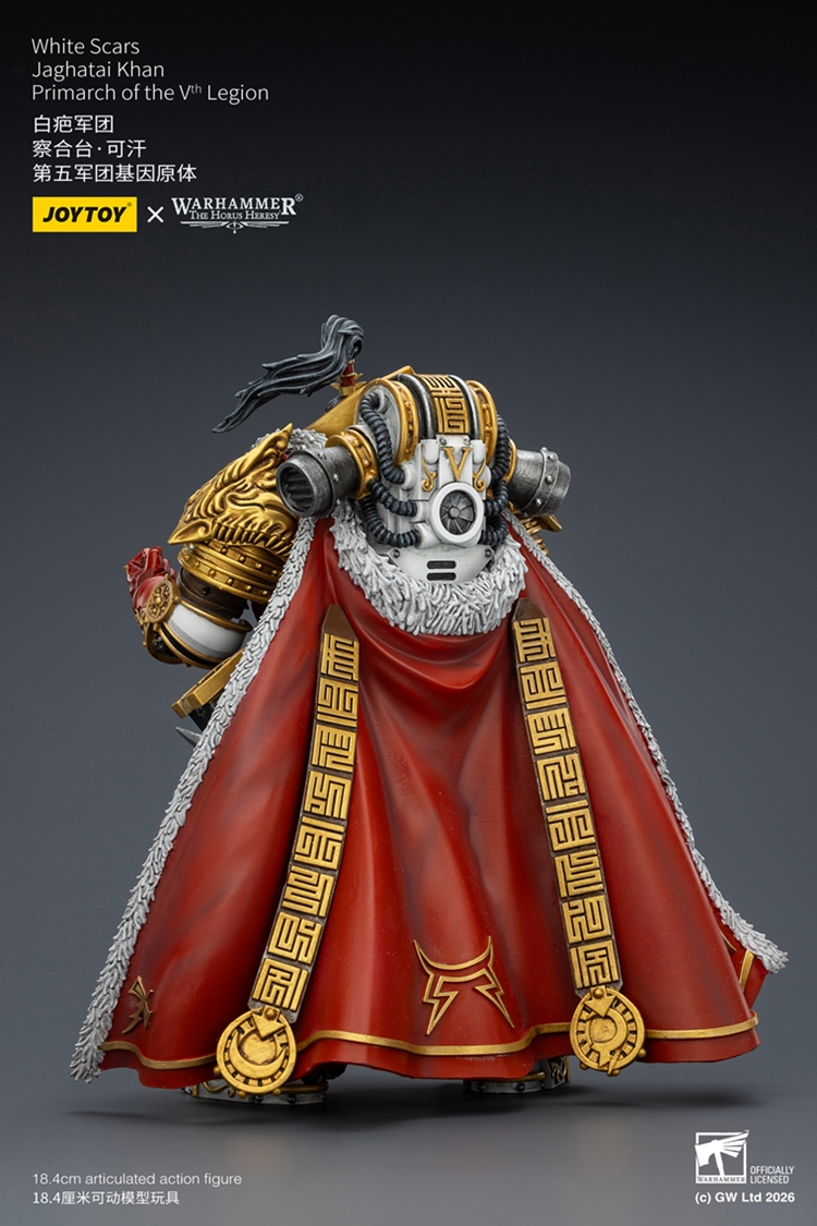 JoyToy JT03363 118 Warhammer The Horus Heresy White Scars Jaghatai Khan Primarch of the Vth Legion JoyToy JT03363 118 Warhammer The Horus Heresy White Scars Jaghatai Khan Primarch of the Vth Legion