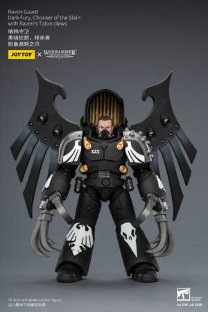 JOYTOY JT04155 118 Warhammer “The Horus Heresy” Raven Guard Dark Fury, Chooser Of The Slain With Raven’s Talon Claws