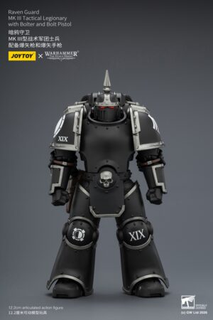 JOYTOY JT03943 1/18 Warhammer “The Horus Heresy” Raven Guard MK III Tactical Legionary With Bolter And Bolt Pistol