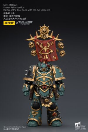 JOYTOY JT03936 118 Warhammer “The Horus Heresy” Sons of Horus Vheren Ashurhaddon Master of the True Sons, with the Axe Serpentis