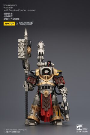 JOYTOY JT04193 118 Warhammer “The Horus Heresy” Iron Warriors Warsmith with Graviton Crusher Hammer