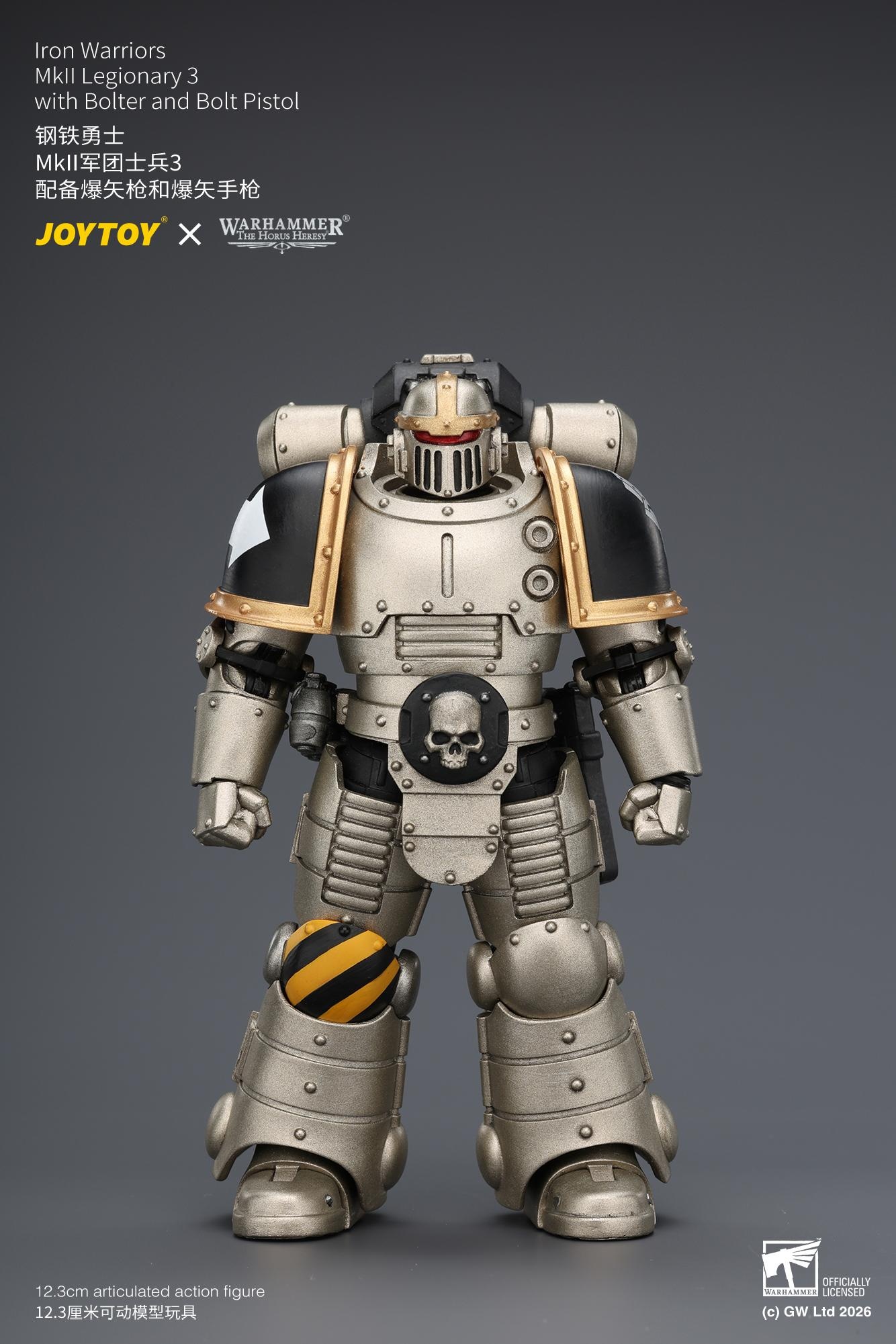 JOYTOY JT04476 118 Warhammer”The Horus Heresy” Iron Warriors MkII Legionary3 with Bolter and Bolt Pistol JOYTOY JT04476 118 Warhammer”The Horus Heresy” Iron Warriors MkII Legionary3 with Bolter and Bolt Pistol