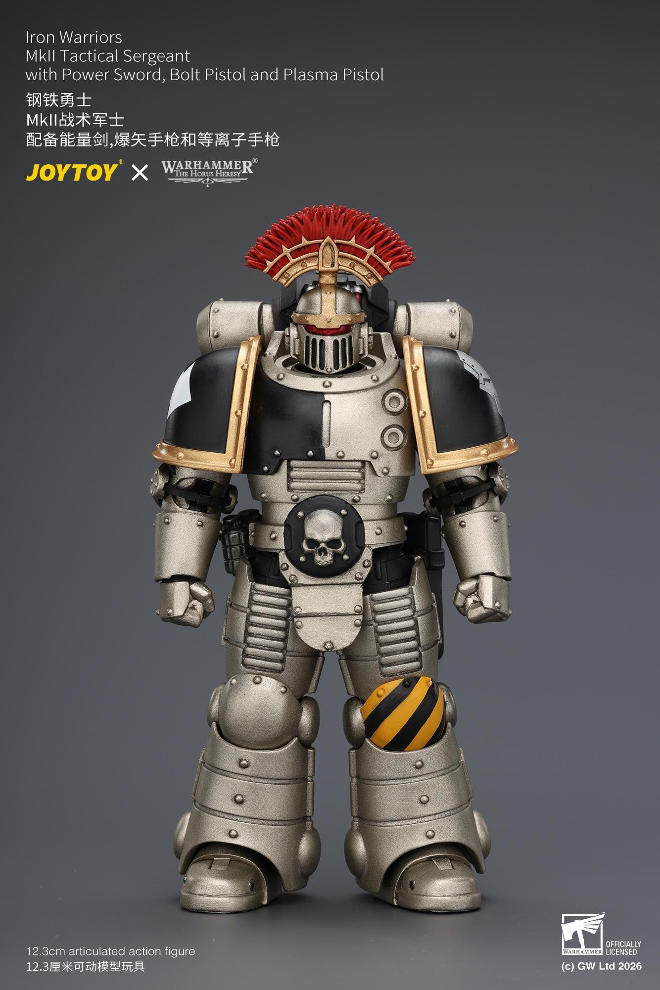 JOYTOY JT04445 1/18 Warhammer “The Horus Heresy” Iron Warriors Mkll Tactical Sergeant with Power Sword, Bolt Pistol and Plasma Pistol JOYTOY JT04445 1/18 Warhammer “The Horus Heresy” Iron Warriors Mkll Tactical Sergeant with Power Sword, Bolt Pistol and Plasma Pistol