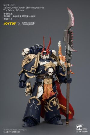 JOYTOY JT045821 18 Warhammer”The Horus Heresy” Night Lords Sevatar, First Captain Of The Night Lords The Prince Of Crows