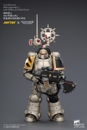 JOYTOY JT04469 118 Warhammer”The Horus Heresy” Iron Warriors MkII Legionary2 with Bolter and Bolt Pistol