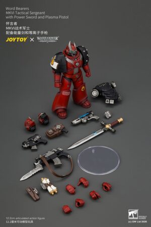 JoyToy JT05015 Warhammer “The Horus Heresy” Word Bearers MkVI Tactical Sergeant with Power Sword and Plasma Pistol