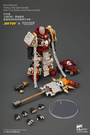 JoyToy JT05213 Word Bearers Erebus, the Dark Apostle with Crux Malifica and Plasma Pistol